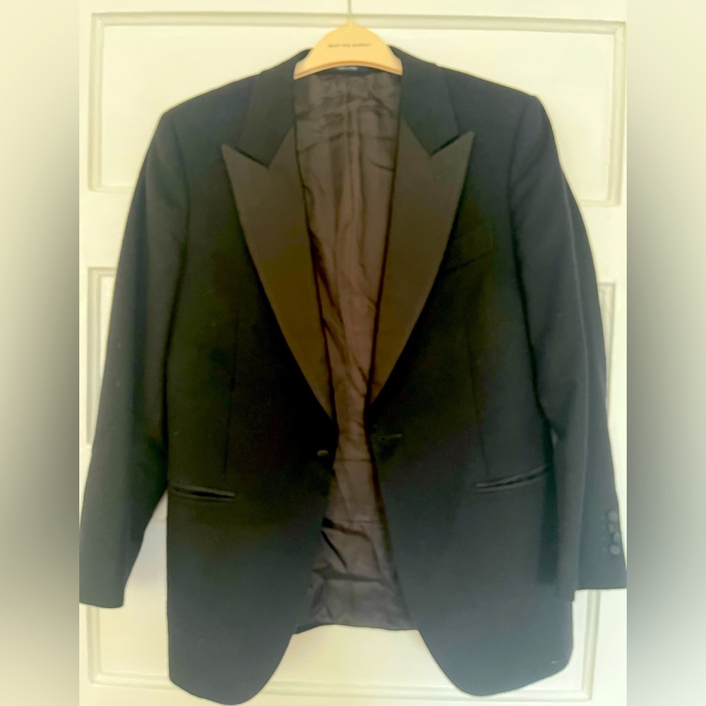 Suitsupply cashmere black tuxedo jacket